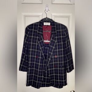 Jones New York Plaid Blazer